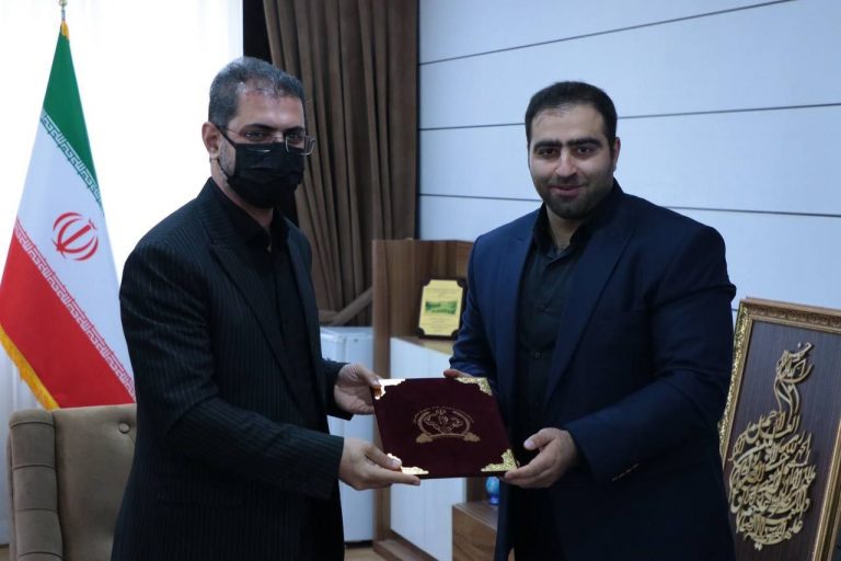 دیدار رئیس فدراسیون بدنسازی و پرورش اندام کشور با استاندار کردستان