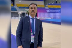 حضور سید امید شیخ احمدی داور سرشناس کردستانی در رقابت های ژیمناستیک بازی های آسیایی ۲۰۲۳ هانگژو
