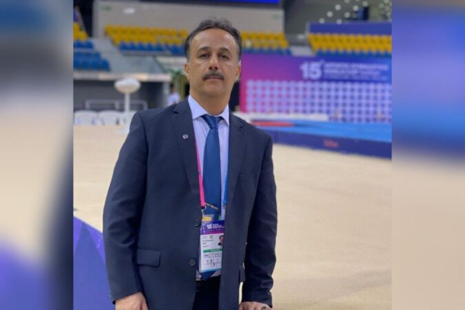حضور سید امید شیخ احمدی داور سرشناس کردستانی در رقابت های ژیمناستیک بازی های آسیایی ۲۰۲۳ هانگژو حضور سید امید شیخ احمدی داور سرشناس کردستانی در رقابت های ژیمناستیک بازی های آسیایی ۲۰۲۳ هانگژو
