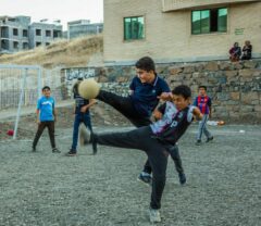 یادی از ورزش در زمین خاکی