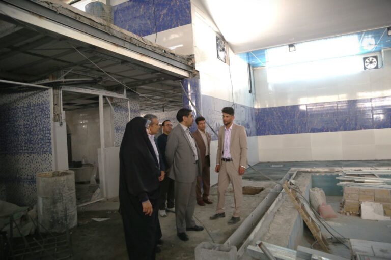 بازدید مدیر کل محاسبات استان و سرپرست اداره کل ورزش و جوانان کردستان از پروژه ورزشی در حال ساخت شهرستان سنندج
