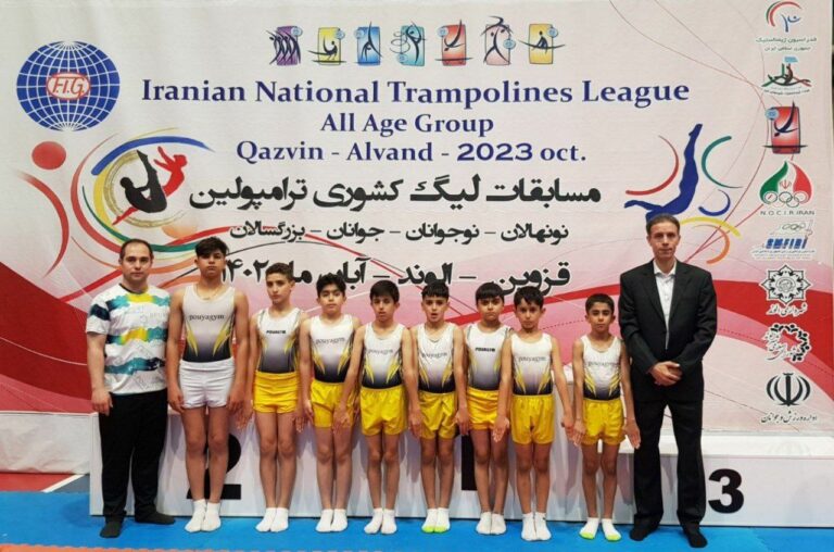 نایب قهرمانی ورزشکاران کردستانی در رقابت های لیگ کشوری ترامپولین