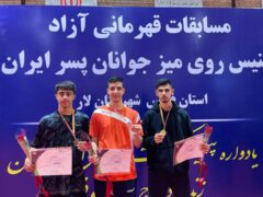 ورزشکار کردستانی قهرمان تنیس روی میز  جوانان پسر دسته برتر ایران شد
