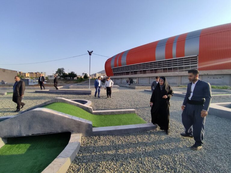  بازدید مسئولین ورزش استان از زمین گلف در حال احداث مجموعه ورزشی ۲۲ گولان سنندج