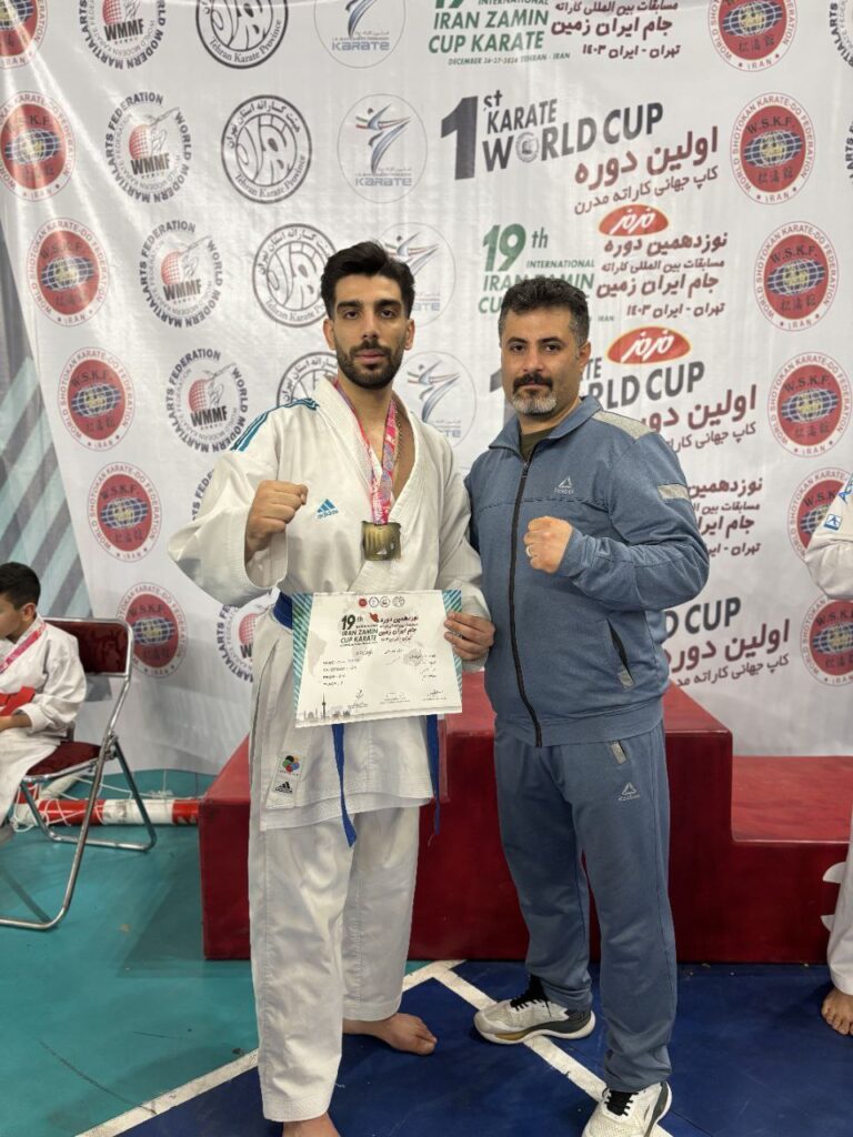 کاراته کای کردستانی مدال برنز جام ایران زمین را کسب کرد