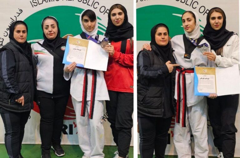 کسب ۲ مدال نقره و برنز تکواندوکاران کردستانی در رقابت های قهرمانی و انتخابی تیم ملی نونهالان دختر کشور