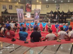 برگزاری مراسم یادبود مرحوم نبی کردی پیشکسوت سرشناس ورزش زورخانه ای کردستان در زورخانه شکوهی سنندج