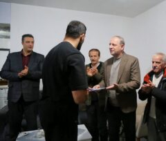  تجلیل مسئولین ورزش استان از مدال آوران رشته کشتی در رقابت‌های بین‌المللی